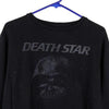 Pre-Loved black Death Star Pull & Bear Sweatshirt - mens medium