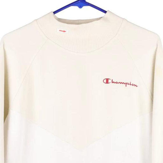 Vintage white Champion Sweatshirt - womens medium