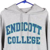 Vintage grey Endicott College Champion Hoodie - mens small