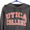 Vintage grey Utica College Champion Hoodie - mens large