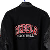 Rebels Football Amanti Varsity Jacket - Large Black Wool Blend - Thrifted.com