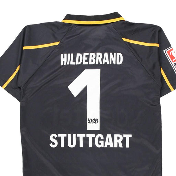 Vintage black VfB Stuttgart Replica Football Shirt - mens medium