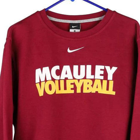 Vintage red McCauley Volleyball Nike Sweatshirt - mens small