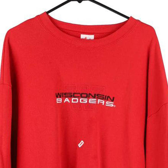 Vintage red Wisconsin Badgers Majestic Sweatshirt - mens xx-large
