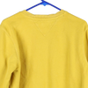 Vintage yellow Tommy Hilfiger Sweatshirt - mens medium