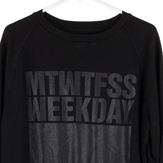 Pre-Loved black Weekday Sweatshirt - womens large