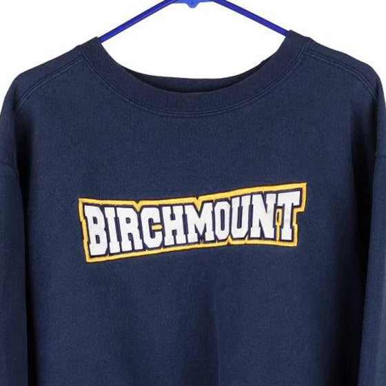 Vintage navy Birchmount Gildan Sweatshirt - mens large