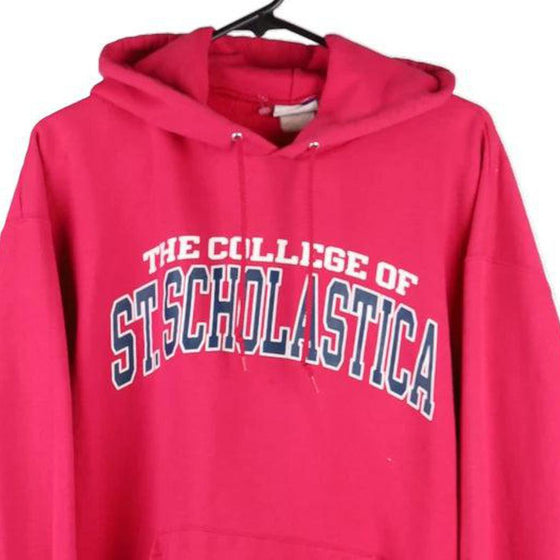 Vintage pink St. Scholastica College Champion Hoodie - womens x-large
