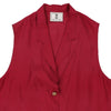 Vintage red Oliver By Valentino Waistcoat - womens xx-large