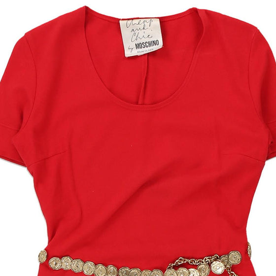 Vintage red Cheap & Chic Moschino Top - womens medium