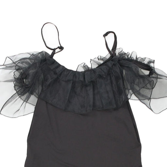 Vintage black Unbranded Strap Top - womens medium
