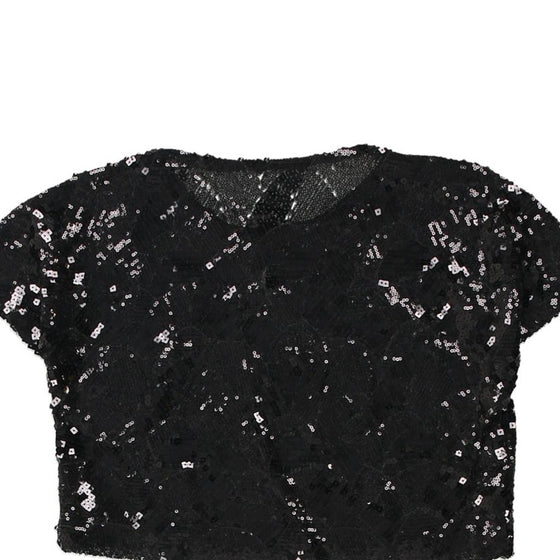 Vintage black Unbranded Sequin Top - womens medium