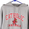 Vintage grey Catholic University Cardinals Champion Hoodie - mens x-large