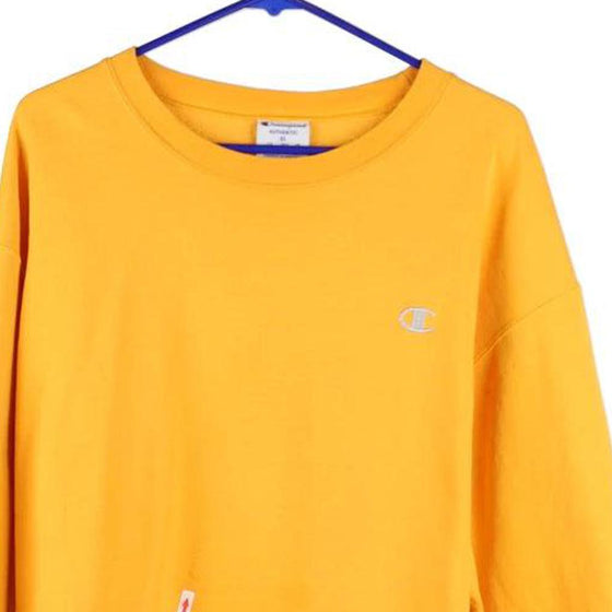 Vintage yellow Champion Sweatshirt - mens x-large