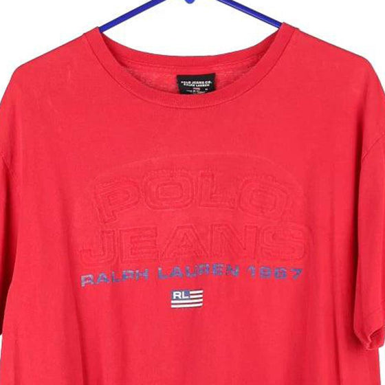 Vintage red Ralph Lauren T-Shirt - mens medium
