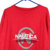 Vintage red Nautica Long Sleeve T-Shirt - mens xx-large
