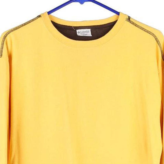 Vintage yellow Columbia Long Sleeve T-Shirt - mens small
