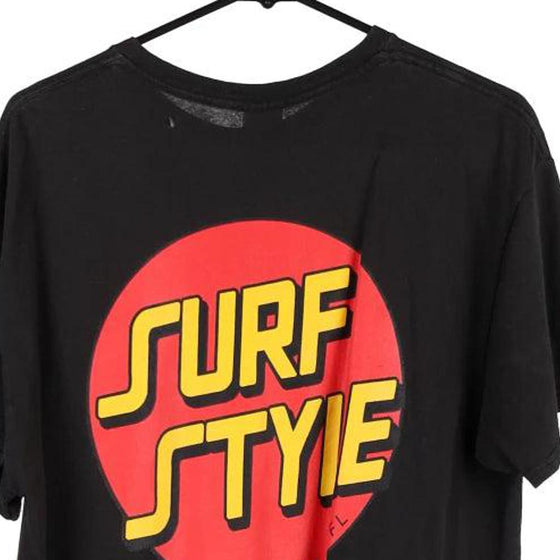 Vintage black Surf Style Delta T-Shirt - mens large