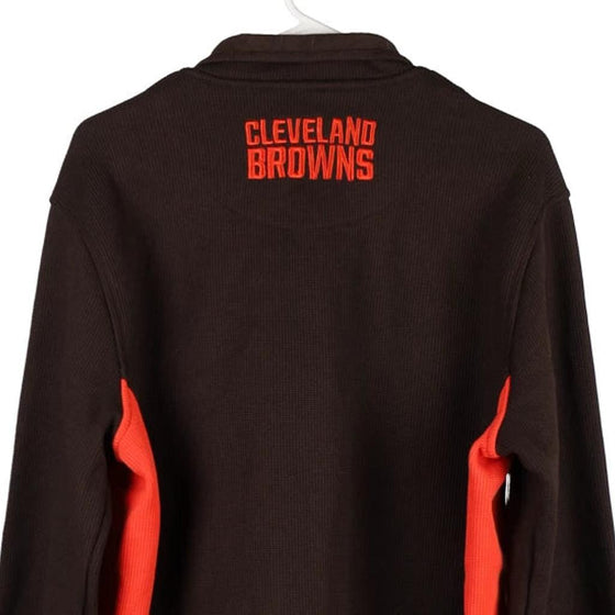 Vintage brown Cleveland Browns Nfl Zip Up - mens large