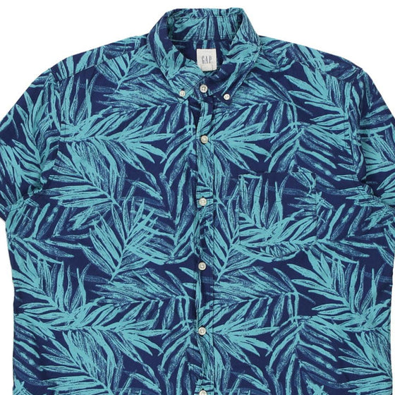 Vintage blue Gap Hawaiian Shirt - mens large
