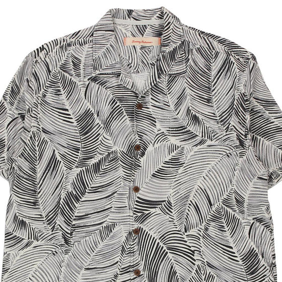 Vintage grey Tommy Bahama Hawaiian Shirt - mens large