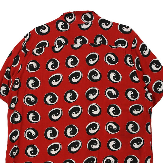 Vintage red 4Th Dimension Hawaiian Shirt - mens x-large