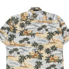 Vintage beige Pierre Cardin Hawaiian Shirt - mens large