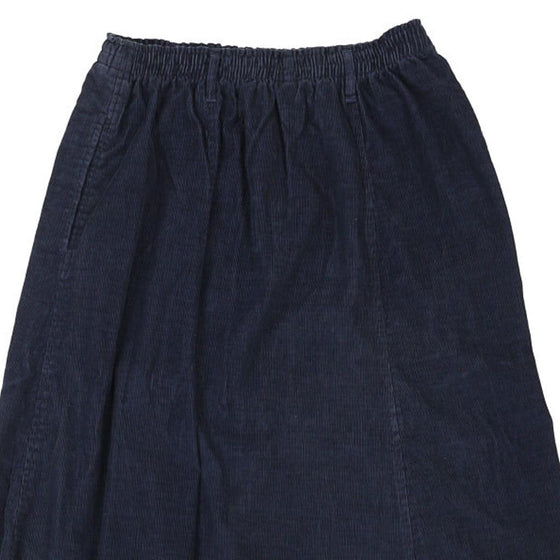 Vintage navy Lands End Cord Skirt - womens 30" waist