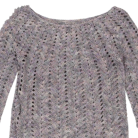 Vintage grey Unbranded Crochet Top - womens medium