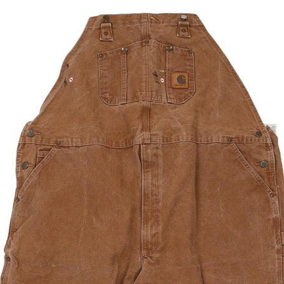 Vintage brown Carhartt Dungarees - mens 48" waist