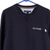 Vintage navy Tommy Hilfiger Sweatshirt - mens medium