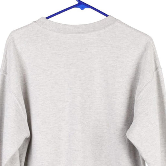Alpha Gamma Delta Gildan Sweatshirt - Medium Grey Cotton Blend - Thrifted.com