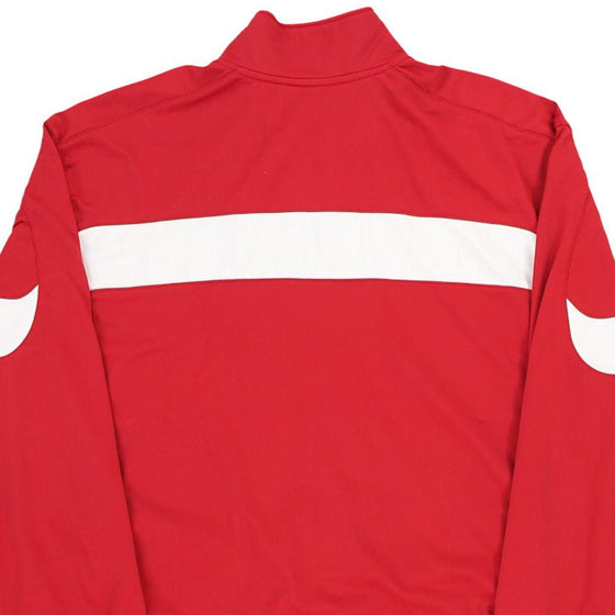 Nike Track Jacket - XL Red Polyester - Thrifted.com