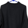 Vintage black Adidas Long Sleeve Polo Shirt - mens large