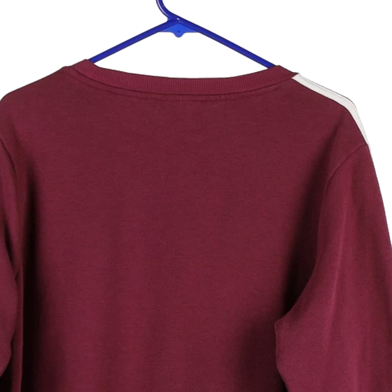 Vintage burgundy Adidas Sweatshirt - mens x-large