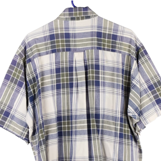 Vintage purple Woolrich Short Sleeve Shirt - mens x-large