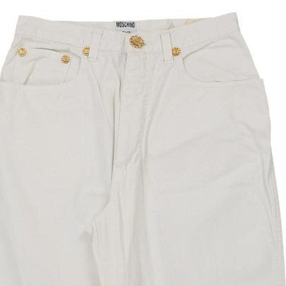 Vintage white Moschino Jeans - mens 25" waist