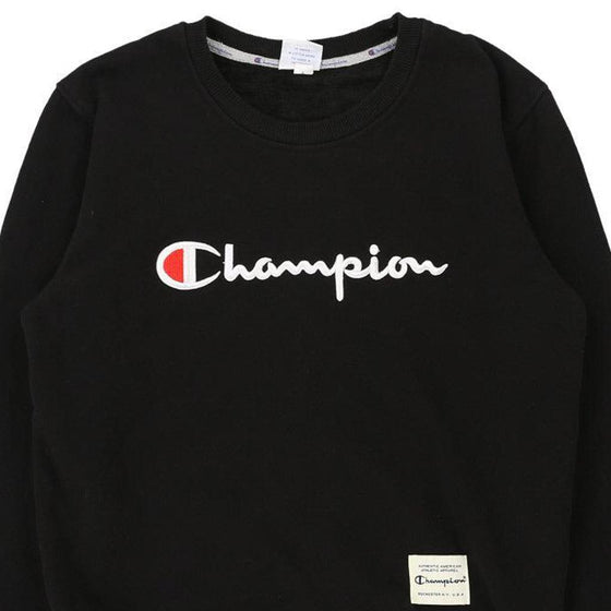 Vintage black 13-14 Years Champion Sweatshirt - girls medium