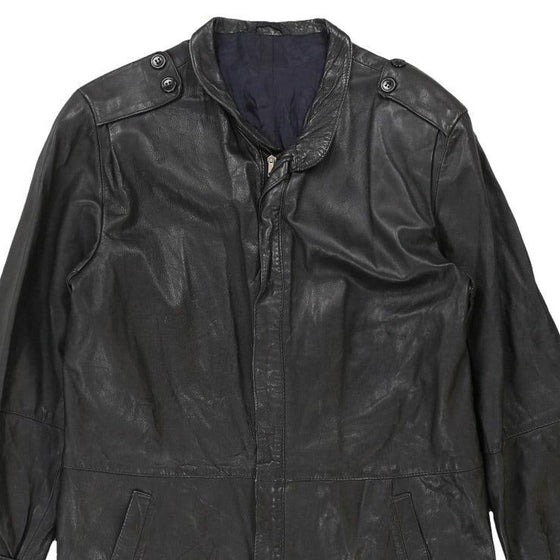 Vintage black Maren Leather Jacket - mens large