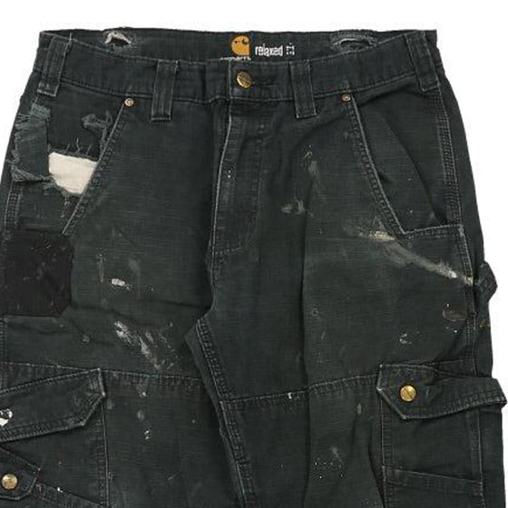 Vintage black Heavily Worn Carhartt Carpenter Trousers - mens 34" waist