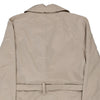 Marella Trench Coat - Large Beige Viscose Blend - Thrifted.com