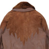 Cesare Paccini Afghan Coat - Medium Brown Leather Blend - Thrifted.com