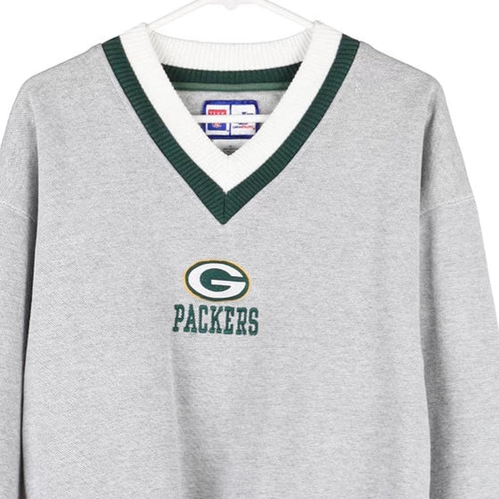 Vintage grey Green Bay Packers Logo Athletics Sweatshirt - womens large