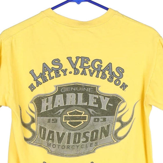 Pre-Loved yellow Las Vegas, Nevada Harley Davidson T-Shirt - womens small