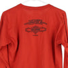 Vintage orange Fletcher's Clearwater Beach, Florida Harley Davidson Long Sleeve T-Shirt - womens large