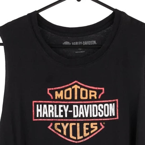 Vintage black Harley Davidson Vest - womens x-large