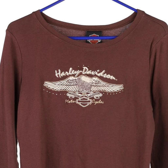 Vintage brown Florida, USA Harley Davidson Long Sleeve T-Shirt - womens large