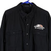 Vintage black Screamin' Eagle Harley Davidson Overshirt - mens x-large