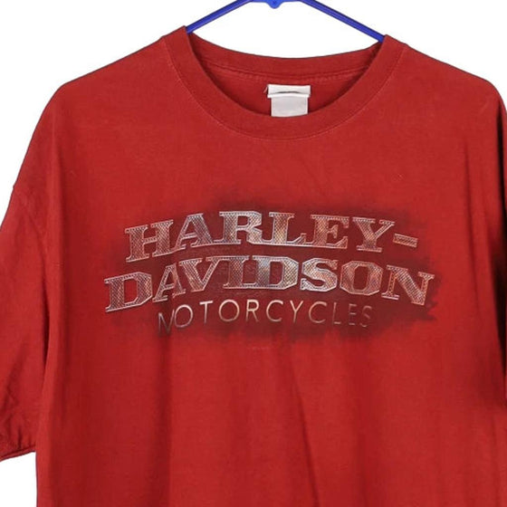 Vintage red Rock Falls, Illinois Harley Davidson T-Shirt - mens x-large