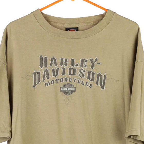 Vintage beige Villa Park, Illinois Harley Davidson T-Shirt - mens xx-large